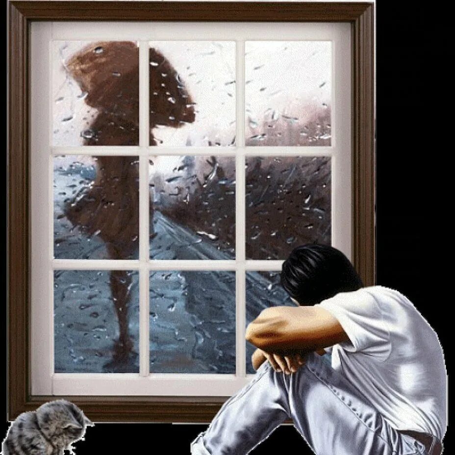 Все равно как человек тоскует. Грустное окно. Человек за окном. Человек у окна дождь.