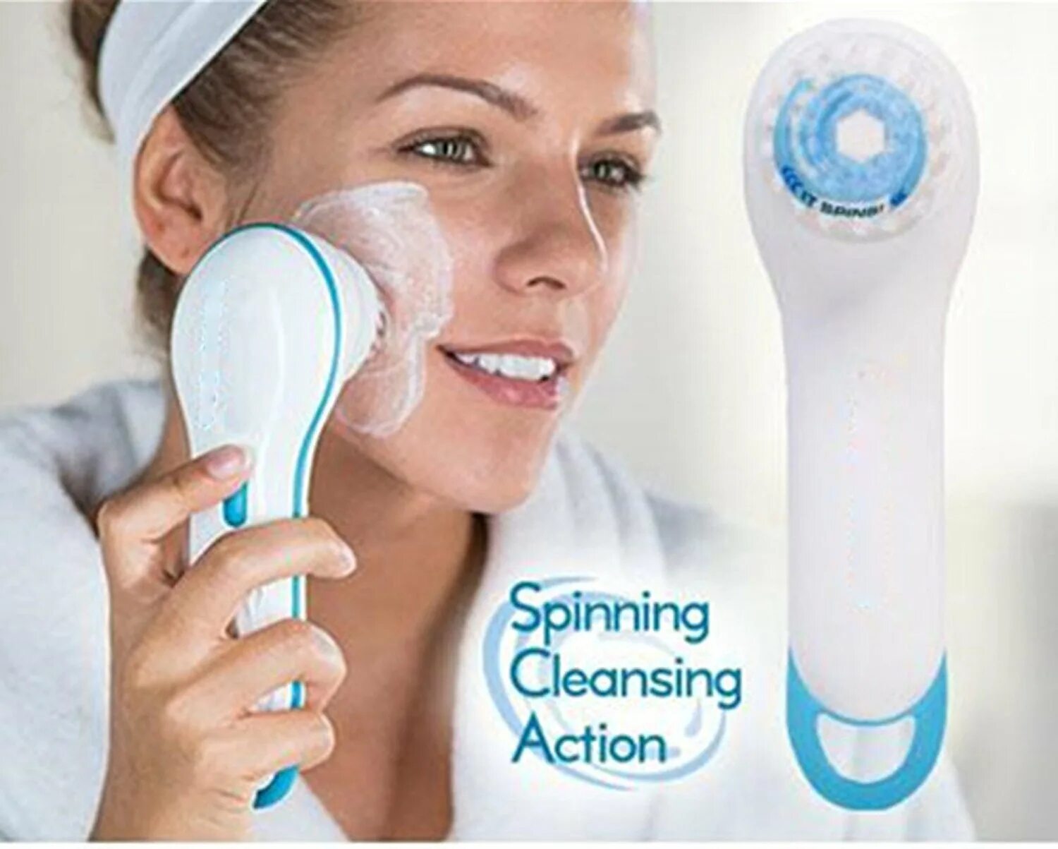 Spin Spa Cleansing facial Brush. Массажер для лица Cleanse. Spin Cleansing face Brush. Dual Spin Spa розовая.