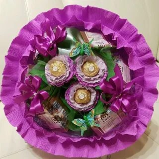 Сделать букет для женщины своими руками