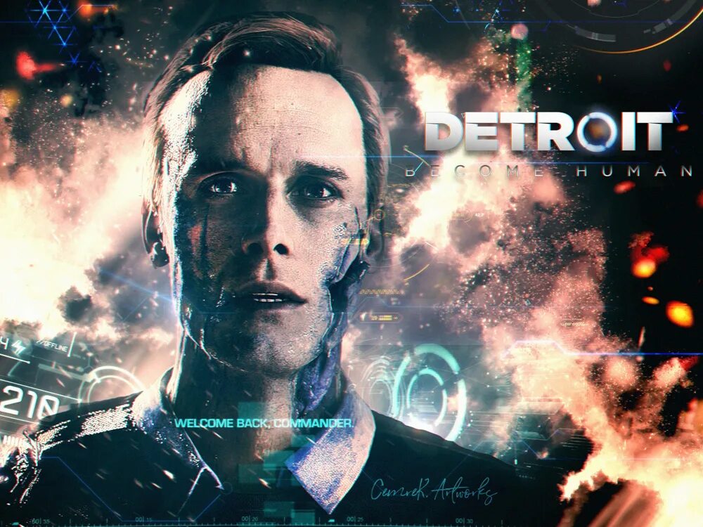 Детройт игра. Detroit: become Human. Детройт фон. Детройт заставка.