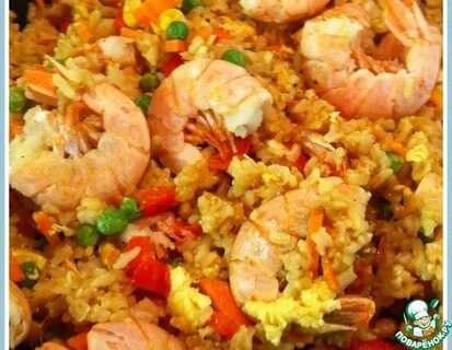Рис с овощами и креветками по тайски