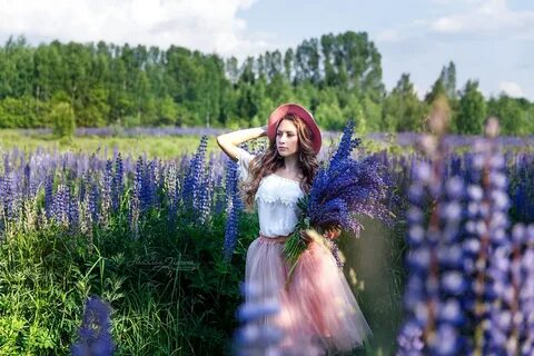 Как подписать фото с люпинами