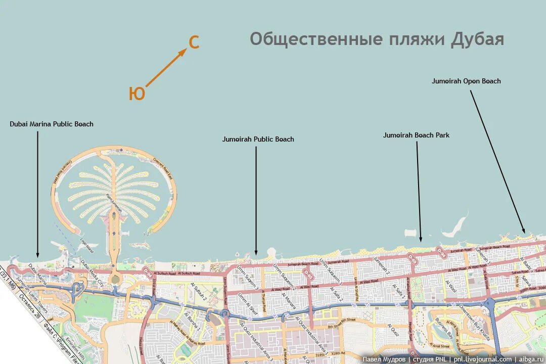 Общественные пляжи Дубая на карте. Пляжи Дубая на карте. Районы Дубая на карте. Пляж Джумейра Бич в Дубае на карте. Дубайская карта