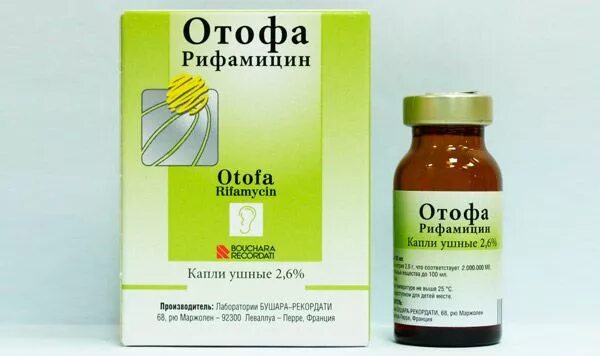 Ушные капли при перфорированной барабанной. Отофа капли ушные 2.6% фл 10мл. отофа рифамицин капли.