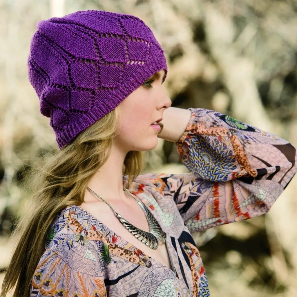 Knit hats. Шапки ажурные женские. Спицами шапка с винтажным узором. Knitting hat. Annapurna Knit hat.