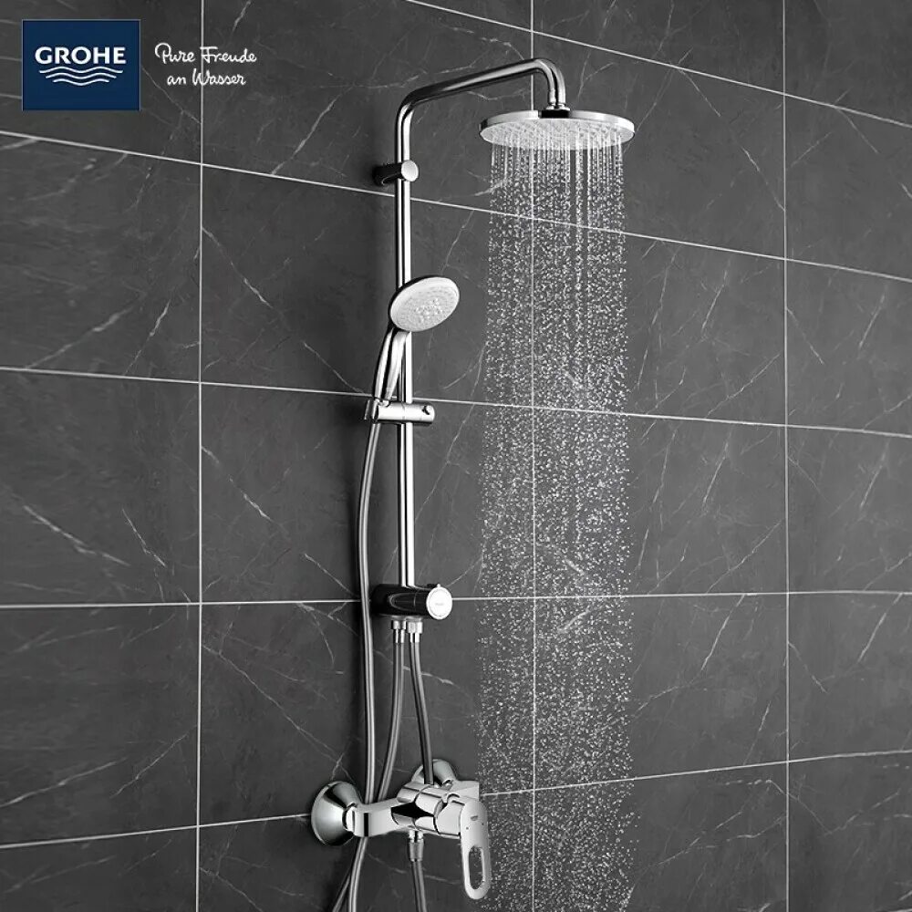 Система grohe new. Душевая система grohe new tempesta 200. grohe 27389002. душевая система grohe 27389002. grohe tempesta flex system 200.