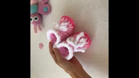 Вязание из ализе тапочек