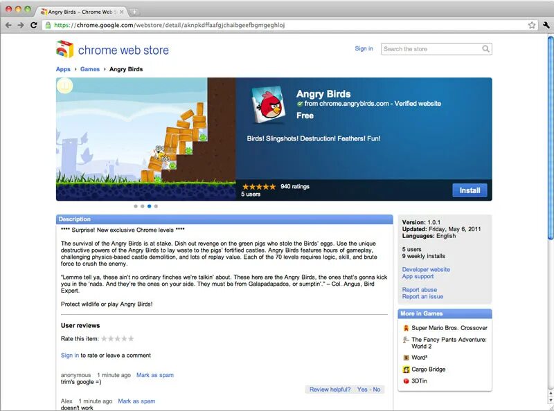 Birds chrome. Angry Birds Chrome web.