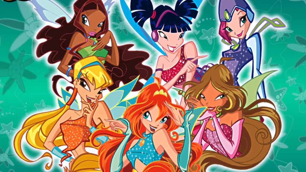 Винкс на английском с английскими субтитрами. Winx. Винкс вместе. Genie winks.