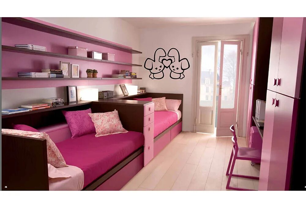 Интерьер для двух девочек разного возраста Good Looking dresser pulls in Kids Traditional with Girls Shared Bedroom next to