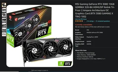 英 国 零 售 商 RTX 3080Ti 价 格 曝 光 超 过 1.3 万 人 民 币.