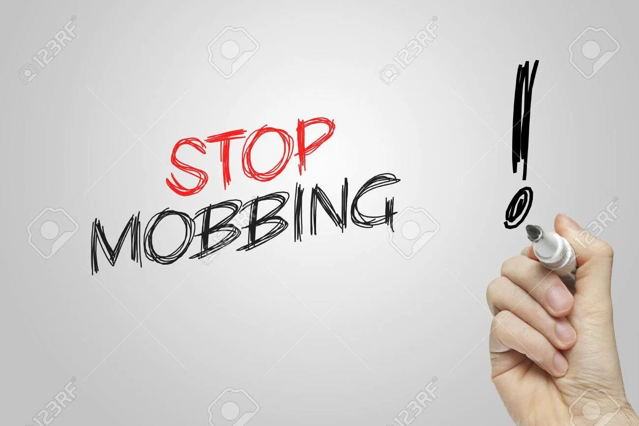Stop writing. Стоп моббинг. Моббинг. Картинка стоп моббинг.