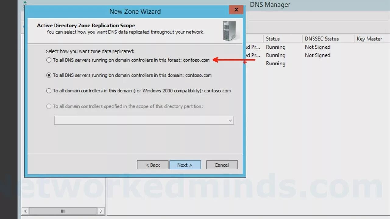 Репликация dns. Dns manager new zone wizard. зона ad. backup_zone.
