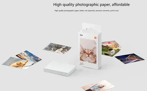 Фотопринтер xiaomi mi portable photo printer бумага