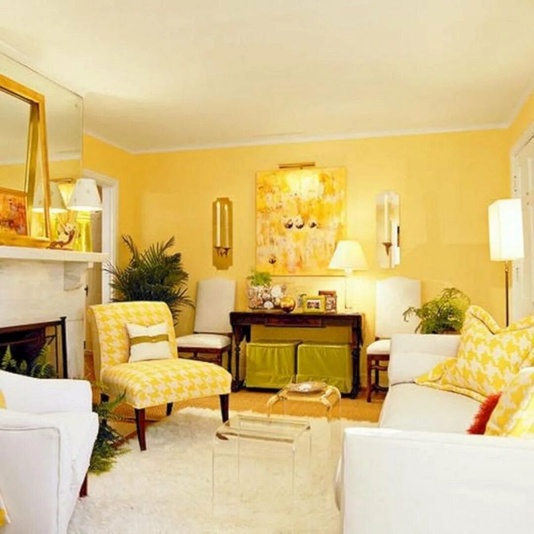 Золотистый интерьер. Желтый цвет в интерьере. Желтые стены в интерьере. Интерьер в желтых тонах. Желтая гостиная.