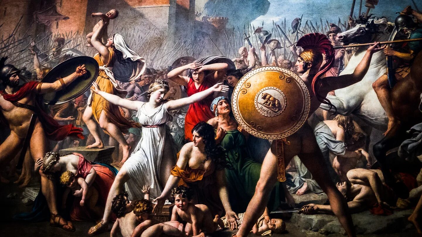 Картина Давида сабинянки. Войны между римлянами