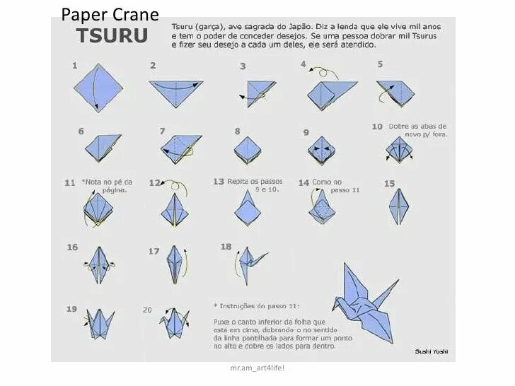 Сделать журавлика оригами пошаговая инструкция для начинающих. Журавлик Цуру схема. Журавль Цуру оригами. Японский бумажный Журавлик Цуру. Схема сборки бумажного журавлика.