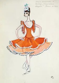 Рисунок балерины из петрушки