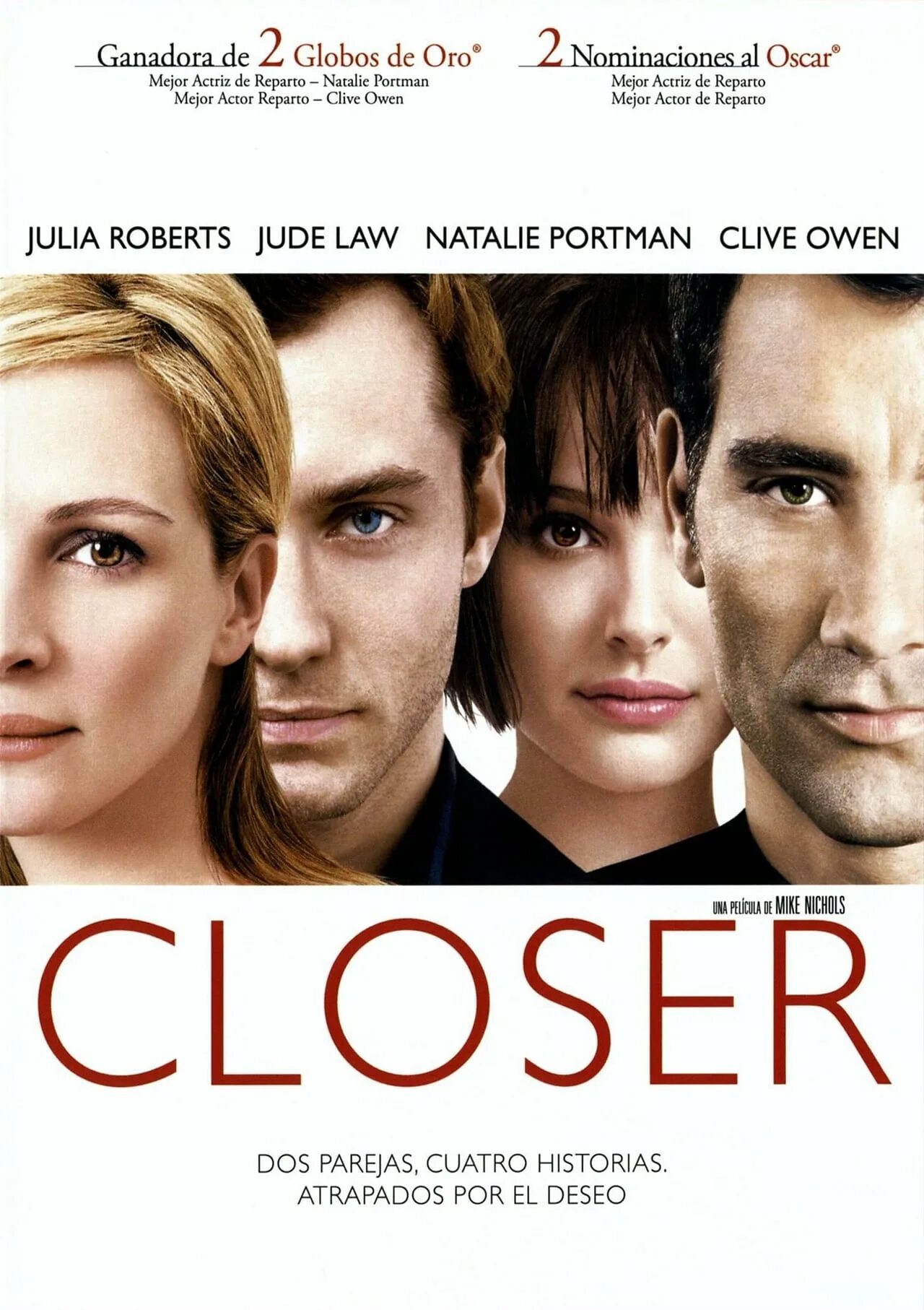 Близость / closer (2004). Натали Портман и Джуд Лоу. Closer poster. Closer