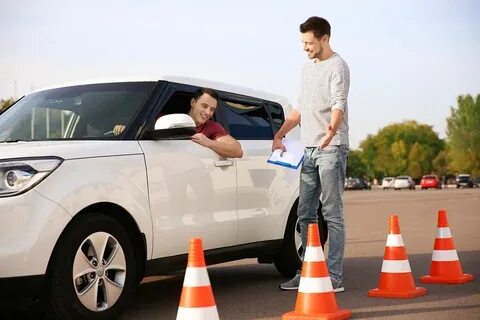 Next to the car