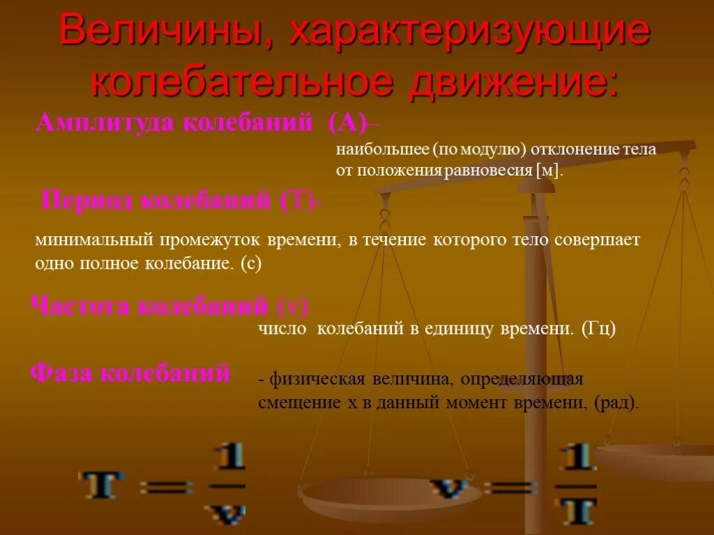 Амплитуда колебаний движения