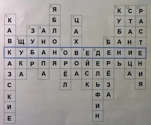 Край села 5 букв сканворд