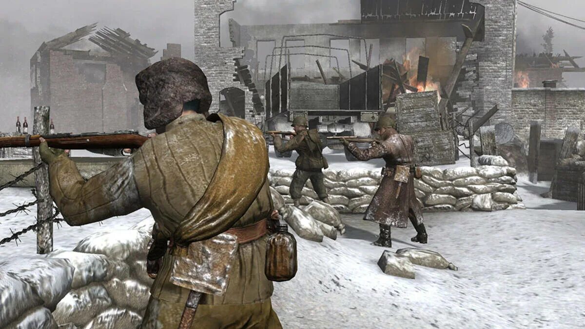Игра военные 1941 1945. Call of Duty 2 Великая Отечественная. Call of Duty 1 Советская компания.