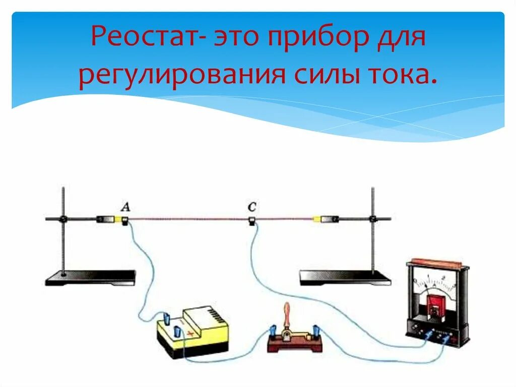 Прибор реостата для регулирования силы тока в цепи. Реостаты 8 класс физика. Электрический прибор для регулирования силы тока.. Реостат это прибор. Принцип работы реостата 8 класс физика