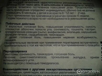 Лоратадин вертекс инструкция по применению