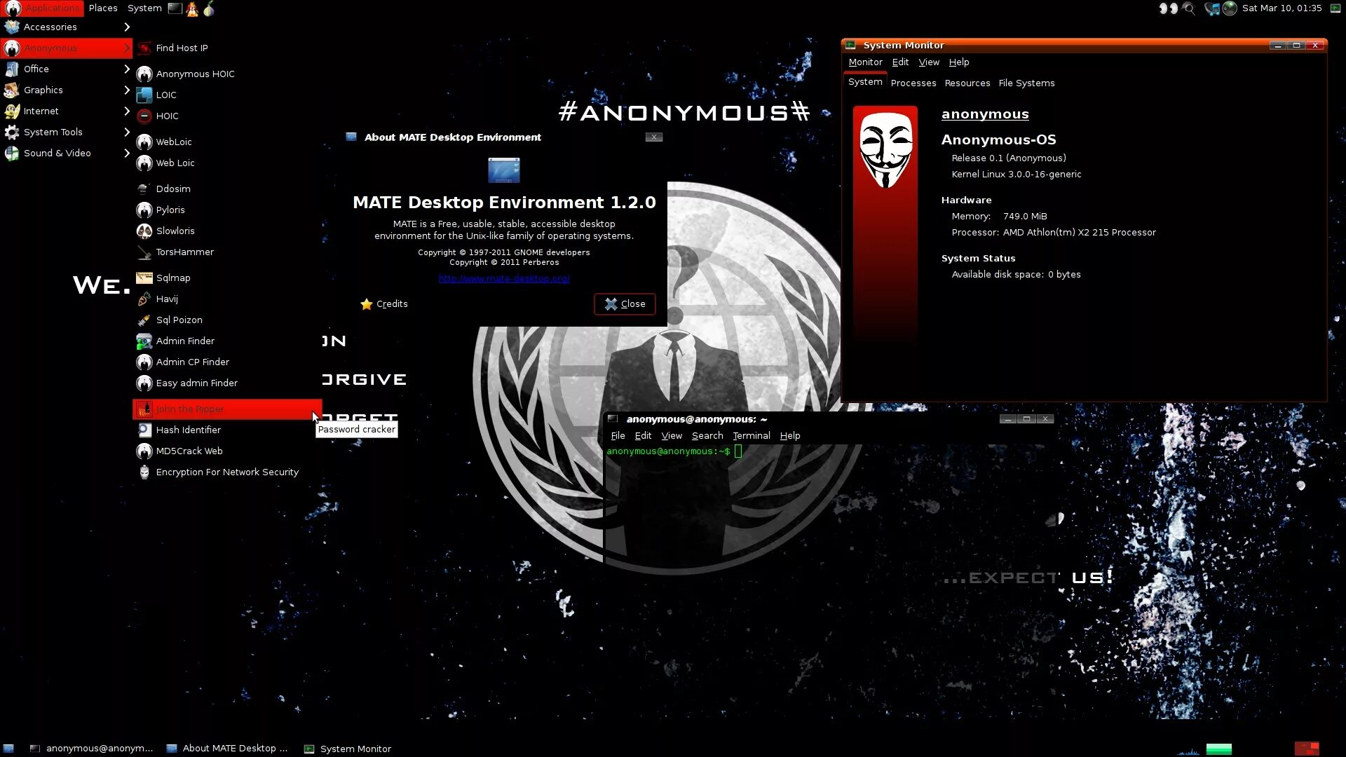 Линукс live. Anonymous os. linux хакер. анонимус и линукс. хакерская операционная система.