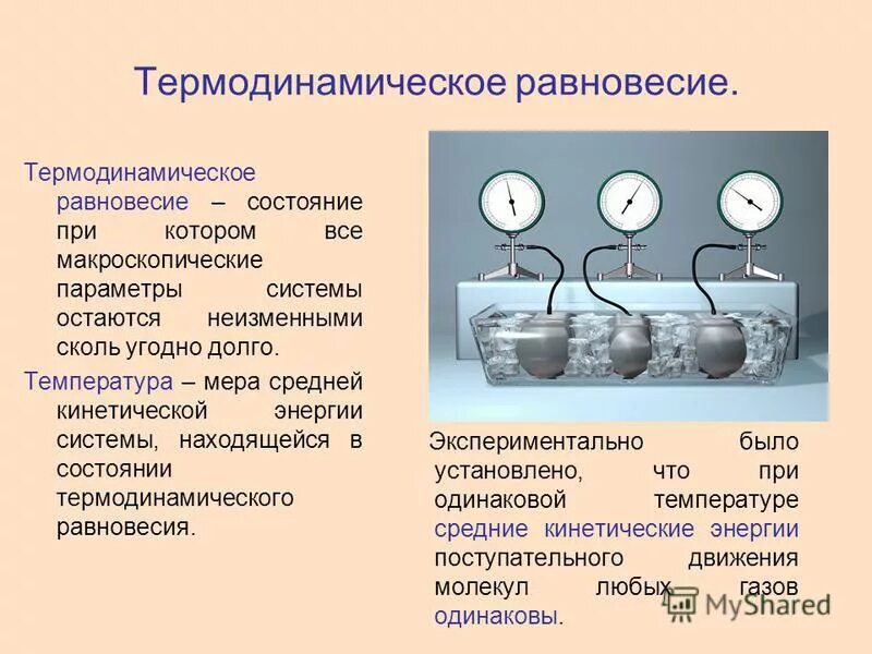 Идеальный газ термодинамические параметры