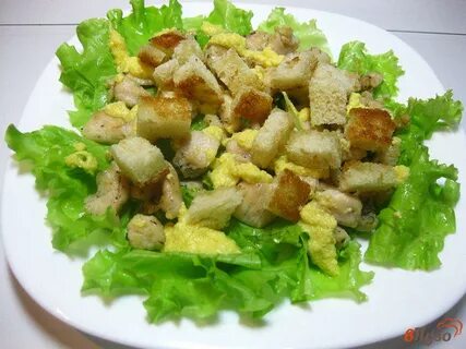 Ингредиенты для цезаря с курицей