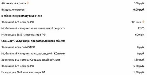 Абонентская плата мотив