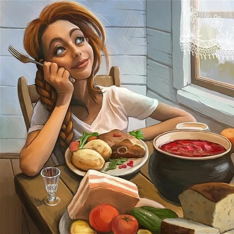 Любимая еда человека
