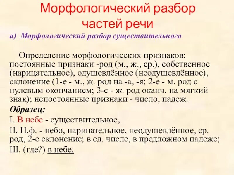 Как понять морфологические признаки. Как понять морфологические признаки