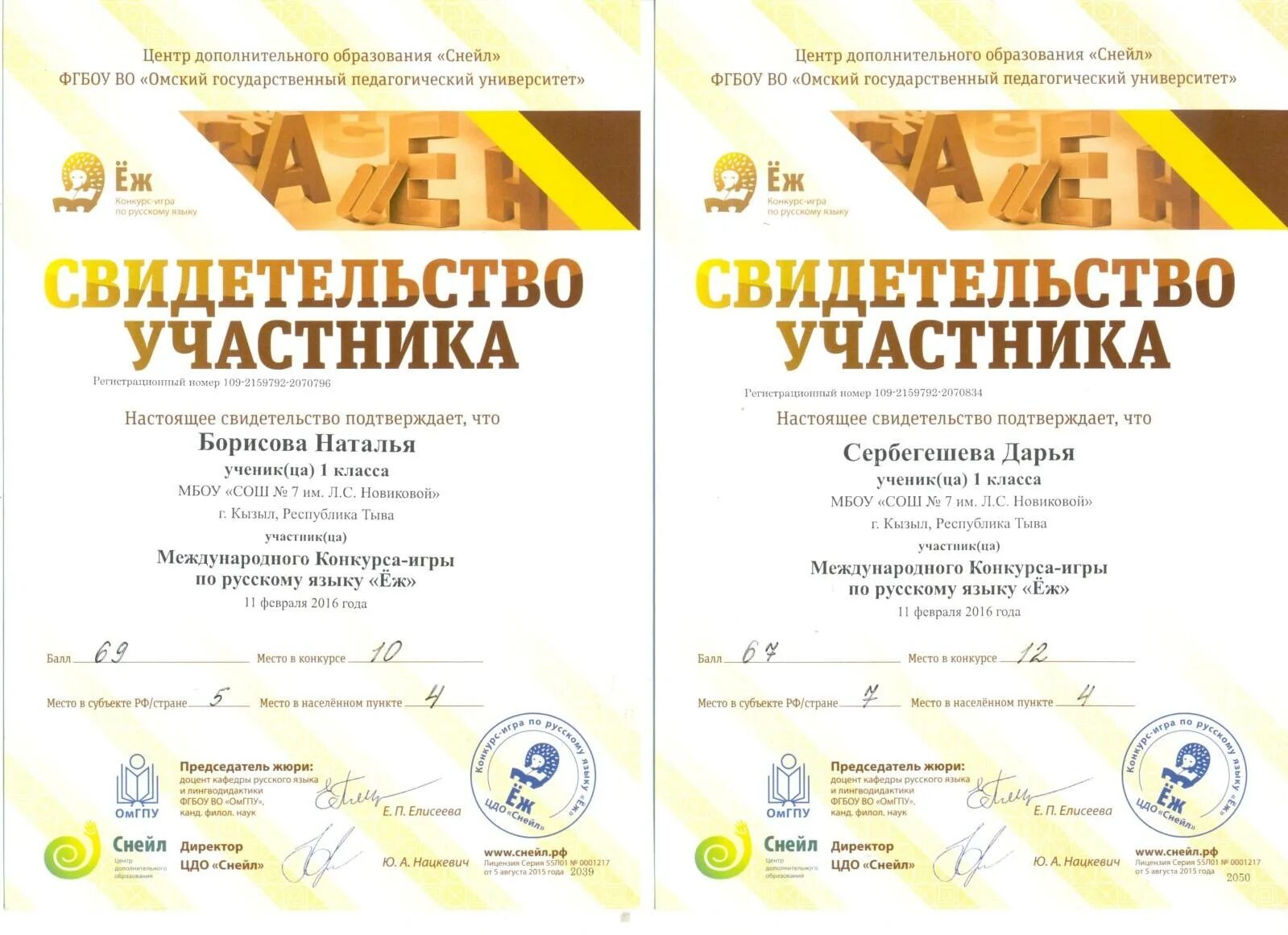 Протокол международного конкурса