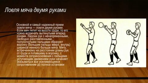 Как подразделяется ловля мяча в баскетболе
