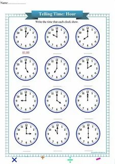 Write the times in words