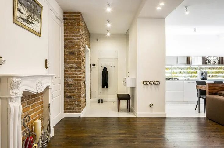 Дизайн кухни прихожей в квартире Kitchen bedroom hallway design (62 Photos)