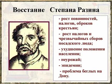 Крестьянское восстание степана разина причины