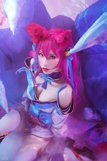 Thanh Thủy Do Nãi - Cửu Vỹ Yêu Hồ - Ahri Hoa Linh Lục Địa - 清 水 由 乃.九 尾 妖 狐 12.jpg.