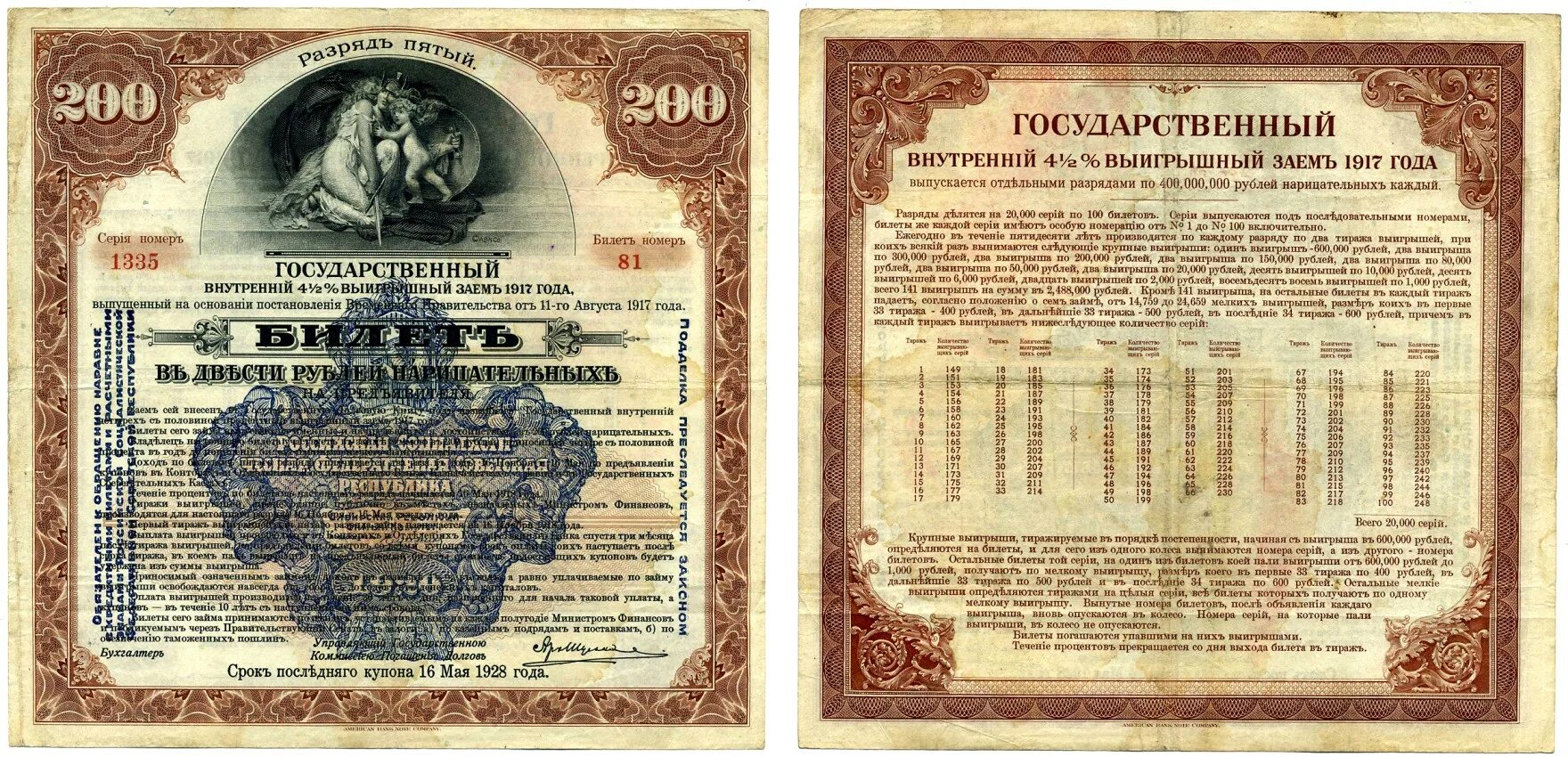 5 рублей тираж. 200 Рублей 1917. Государственный внутренний 11% заем 1928 года. Государственный внутренний 4 1/2 % выигрышный заем. Билет государственного займа это.