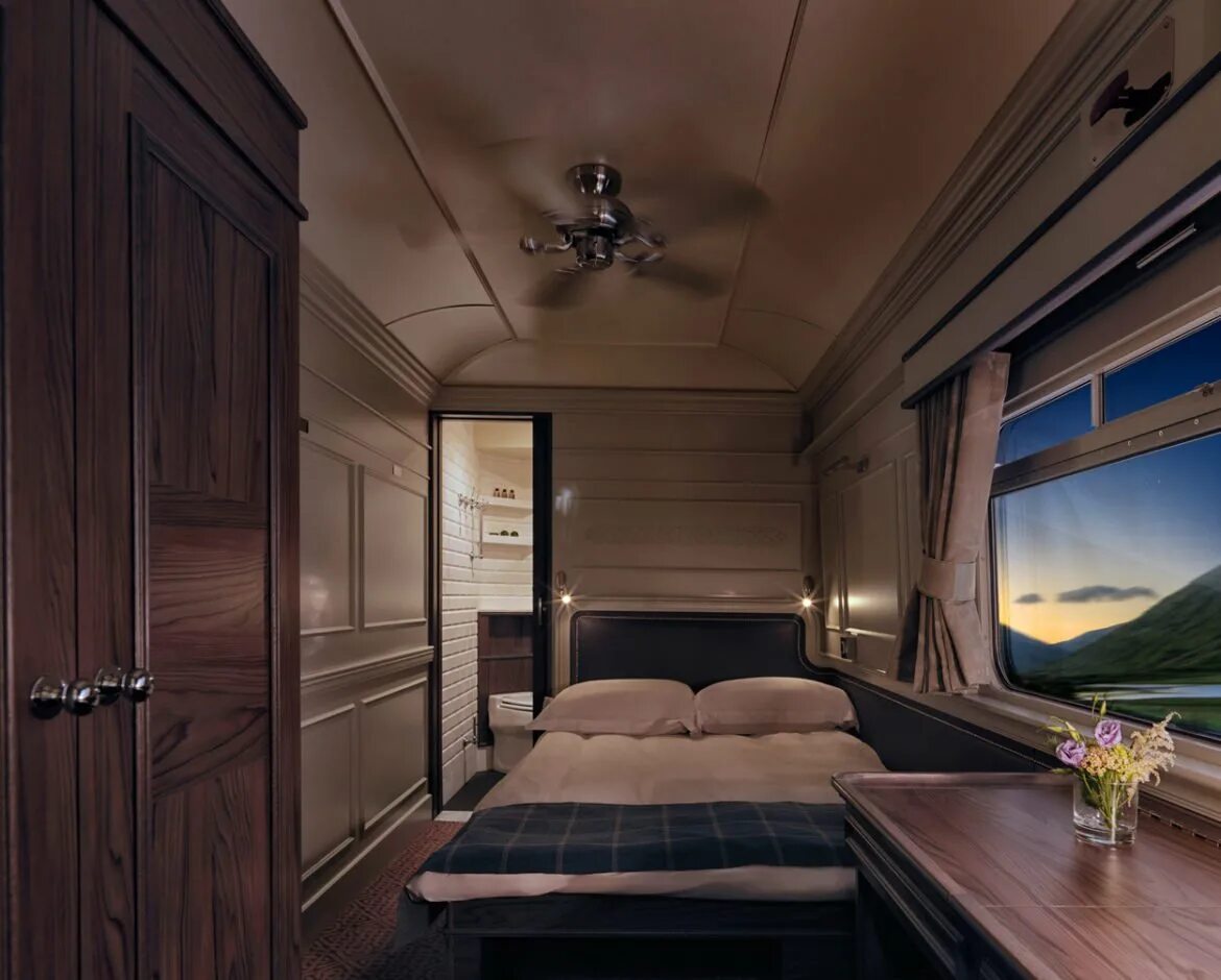 Поезд Belmond Grand Hibernian. Вагон Люкс РЖД. Venice Simplon Orient Express купе. 102м премиум Люкс.