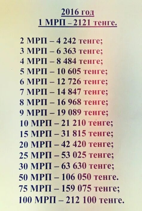 100 мрп в казахстане