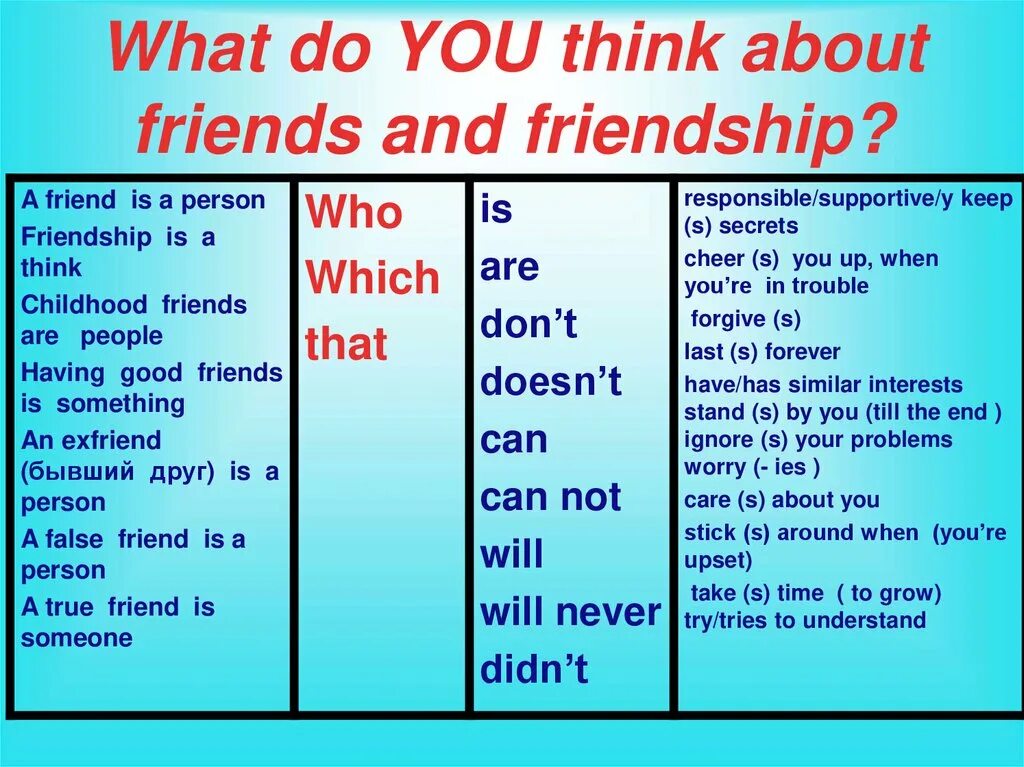 Who could be your friends