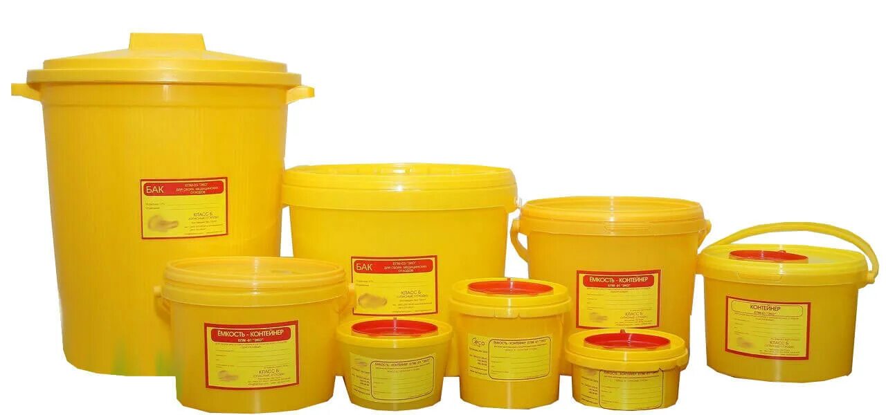 Маркировка контейнеров для отходов - по цвету и классу iPlast