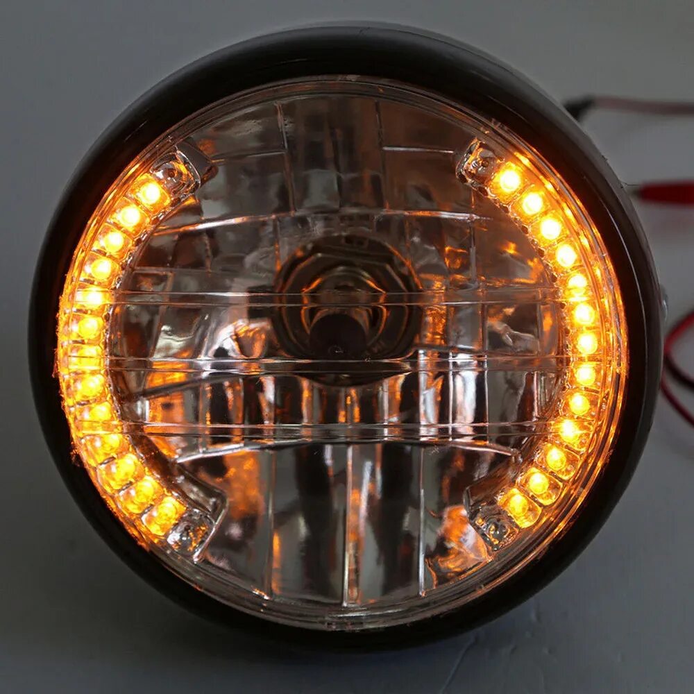 Led фара с поворотником. 12v мотоциклетная круглая светодиодная фара k16183. ямаха 600 1989 круглая фара. светодиодная фара на мотоцикл урал. фара h4 круглая 200mm.
