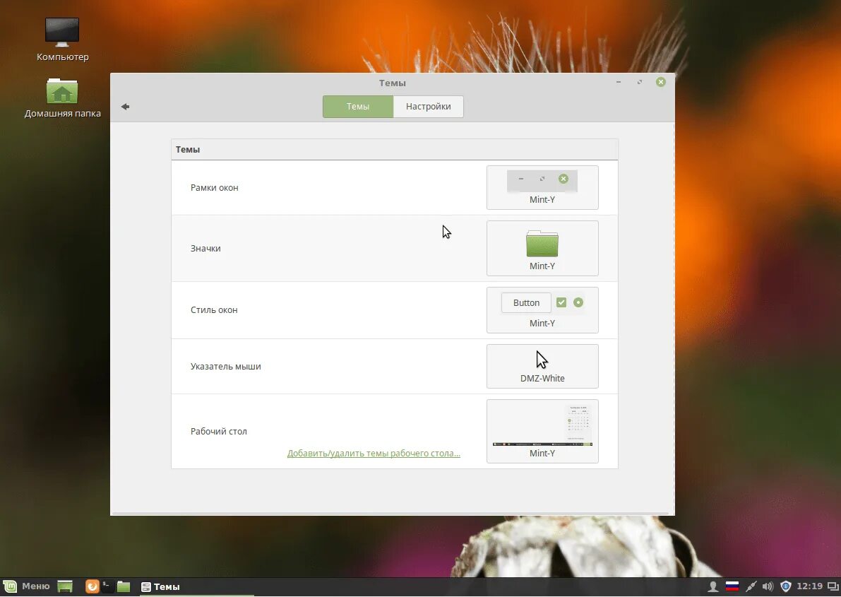 После установки линукс минт. Linux mint cinnamon настройки. домашняя папка linux mint. стили окон в linux. кастомизация внешнего вида в линукс минт.