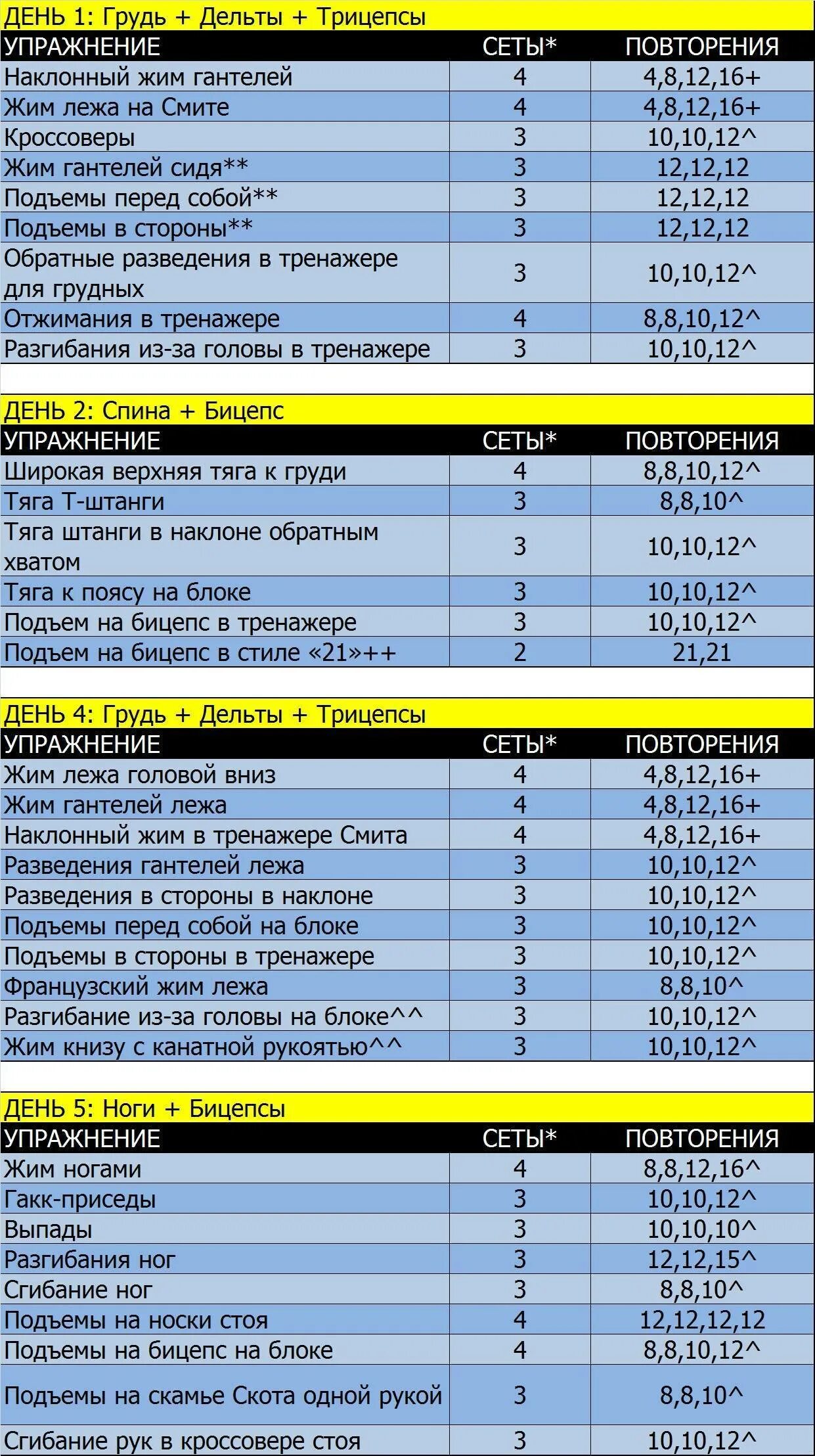 Зала базовый программа