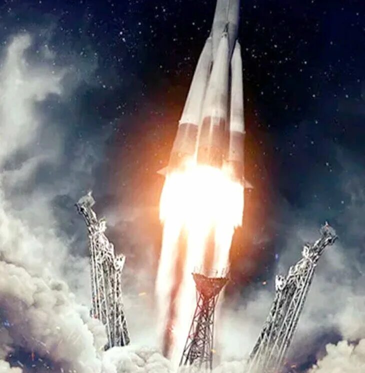Launched into space